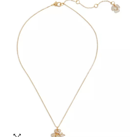 🔹️Kate Spade🔹️ Bouquet Toss Cluster Flower Pendant Necklace - Picture 4 of 6
